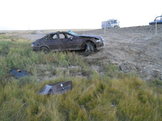 В Хакасии на трассе погиб водитель "БМВ"